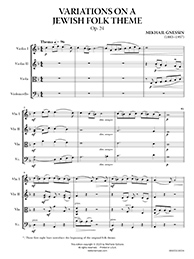 Variations on a Jewish Folk Theme, Op. 24 thumbnail 1