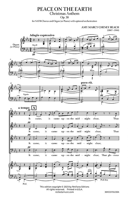 Peace on the Earth, Op. 38 preview 1