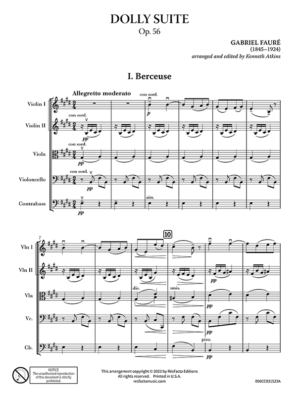 Dolly Suite, Op. 56 preview 1